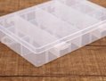 Nail Art Storage Box Plastic Box Organizer 12 Grids Adjustable Dividers 6