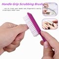 Nail Dust Collecting Brush Handle Grip Cleaning Brush Duster Collector