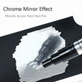 Metallic Acrylic Paint Nail Pens Correction Pens High Gloss Chrome Pen Marker  5