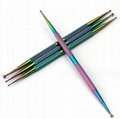 Nail Art Dotting Tools for Nail Art Stainless Steel Acrylic Paint Pens Colorful 