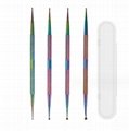 Nail Art Dotting Tools for Nail Art Stainless Steel Acrylic Paint Pens Colorful 