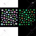 Night Glow 5D Embossed Nail Decals Self-Adhesive Nail Sticker  Nail Accessories  4