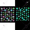 Night Glow 5D Embossed Nail Decals Self-Adhesive Nail Sticker  Nail Accessories  5