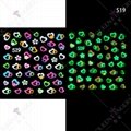 Night Glow 5D Embossed Nail Decals Self-Adhesive Nail Sticker  Nail Accessories  13