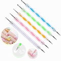 2 Way Dotting Pens Set  Nail Art Tip Dot Paint Manicure kit 1