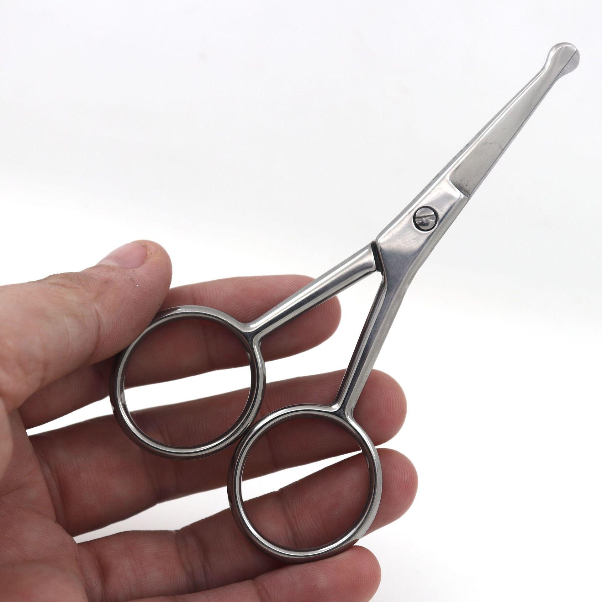 Quality Nose Hair Scissors For Facial Hair Mustash Eyebrows SN455