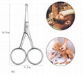 Nose Hair Scissor  Cutters Brow Scissor Facial Hair Scissors Beauty Trimming Kit 2