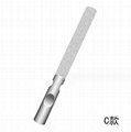 Metal Nail File Double Sided Stainless Steel Nail File with Coarse and Fine  3