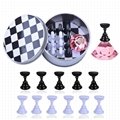 Nail Art Chessboard  Display Stand Holders Crystal Holder  