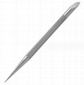 Metal Cuticle Pusher Safe Nail Cleaner Nail Art Dotting Tools Stainless