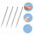 Metal Cuticle Pusher Safe Nail Cleaner
