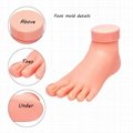 Fake Practice Foot Flexible Movable Soft  Fake Foot For Nail Art Trainining  4