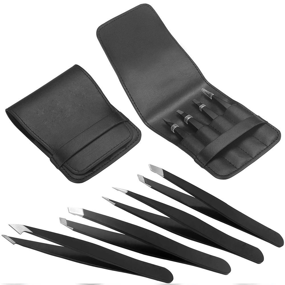 Professional Eyebrow Tweezer Sets Stainless Steel Tweezers For Facial Hairs  3