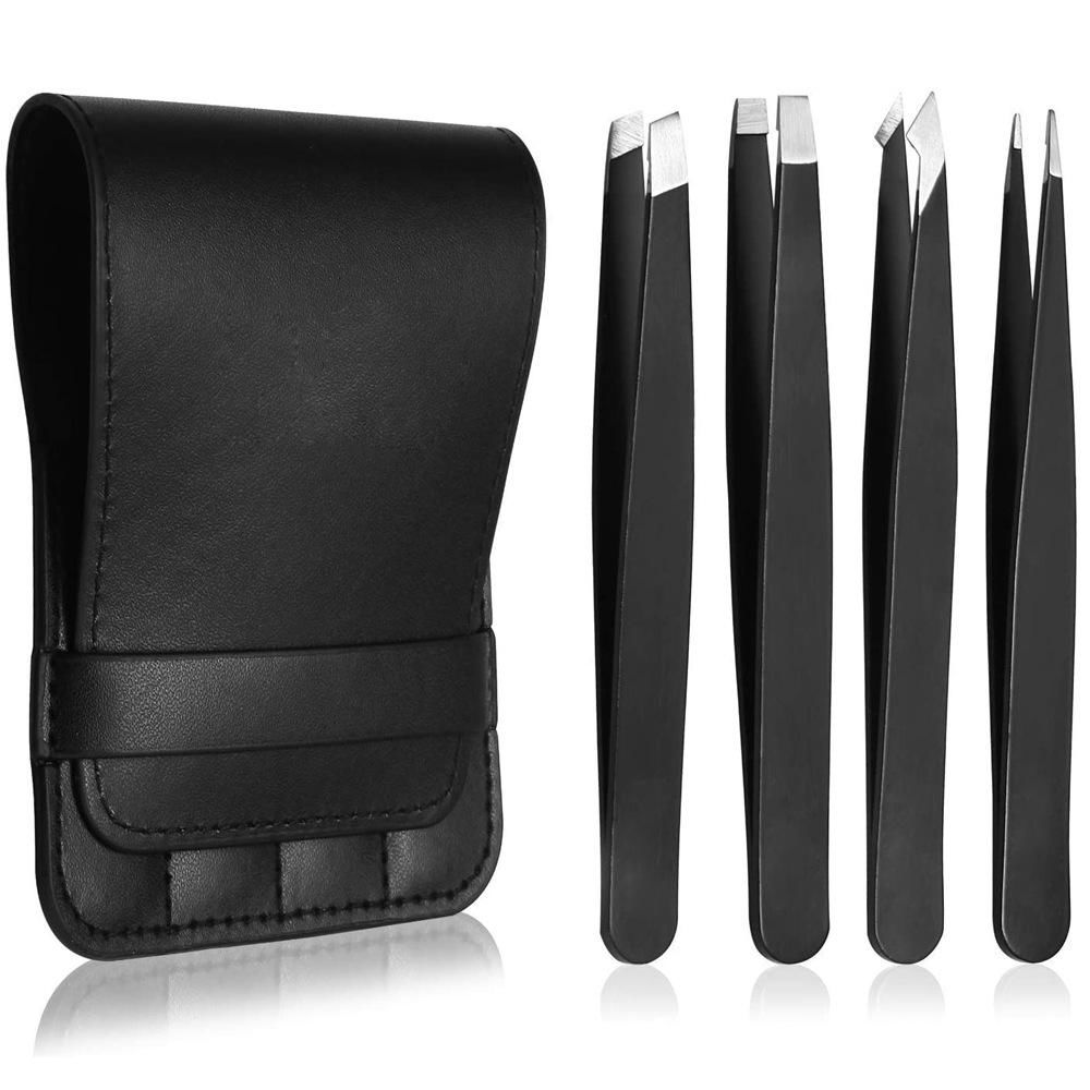 Professional Eyebrow Tweezer Sets Stainless Steel Tweezers For Facial Hairs 