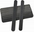  Wooden Nail Files 100/180 Grit , Black Professional Reusable Emery Boards  1