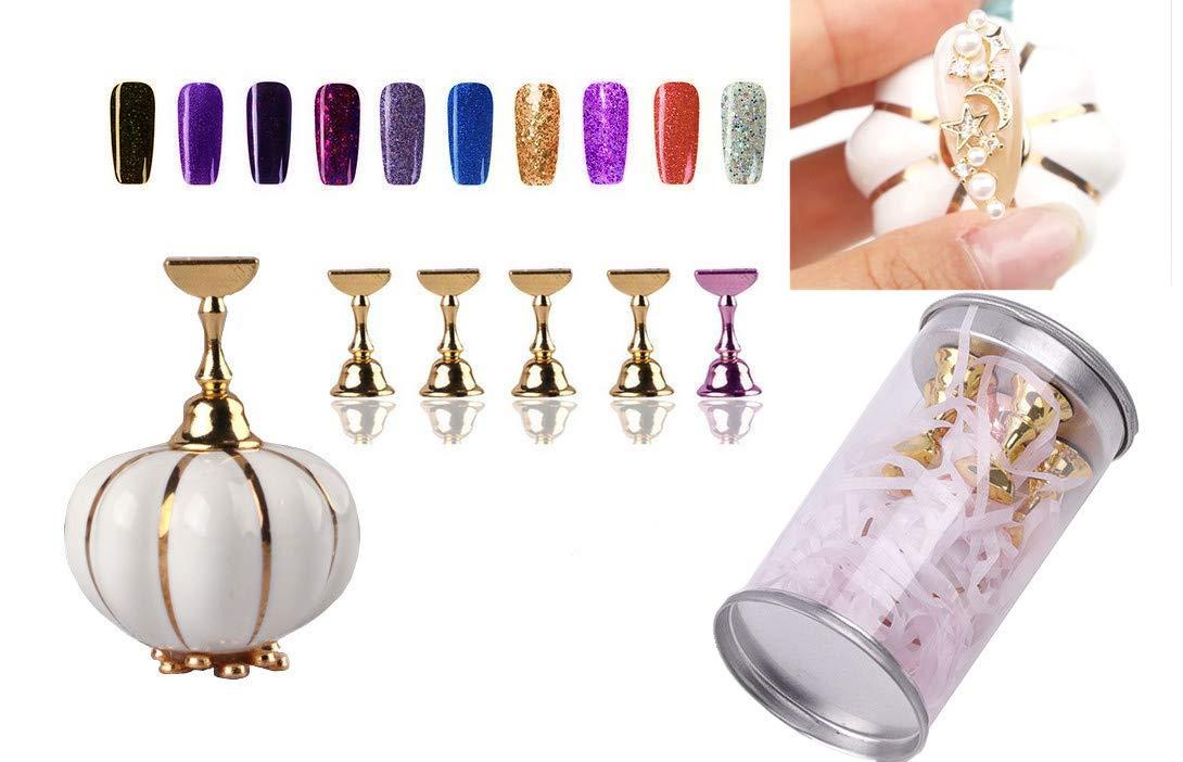 Nail Holder Stylish Pumpkin Shaped Fake Nail Holder Bottom