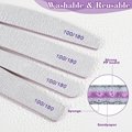 4 Styles Nail Files Bulk 100/180 Grit Double Sides Professional Emery Board 4