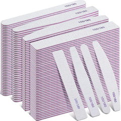 4 Styles Nail Files Bulk 100/180 Grit Double Sides Professional Emery Board