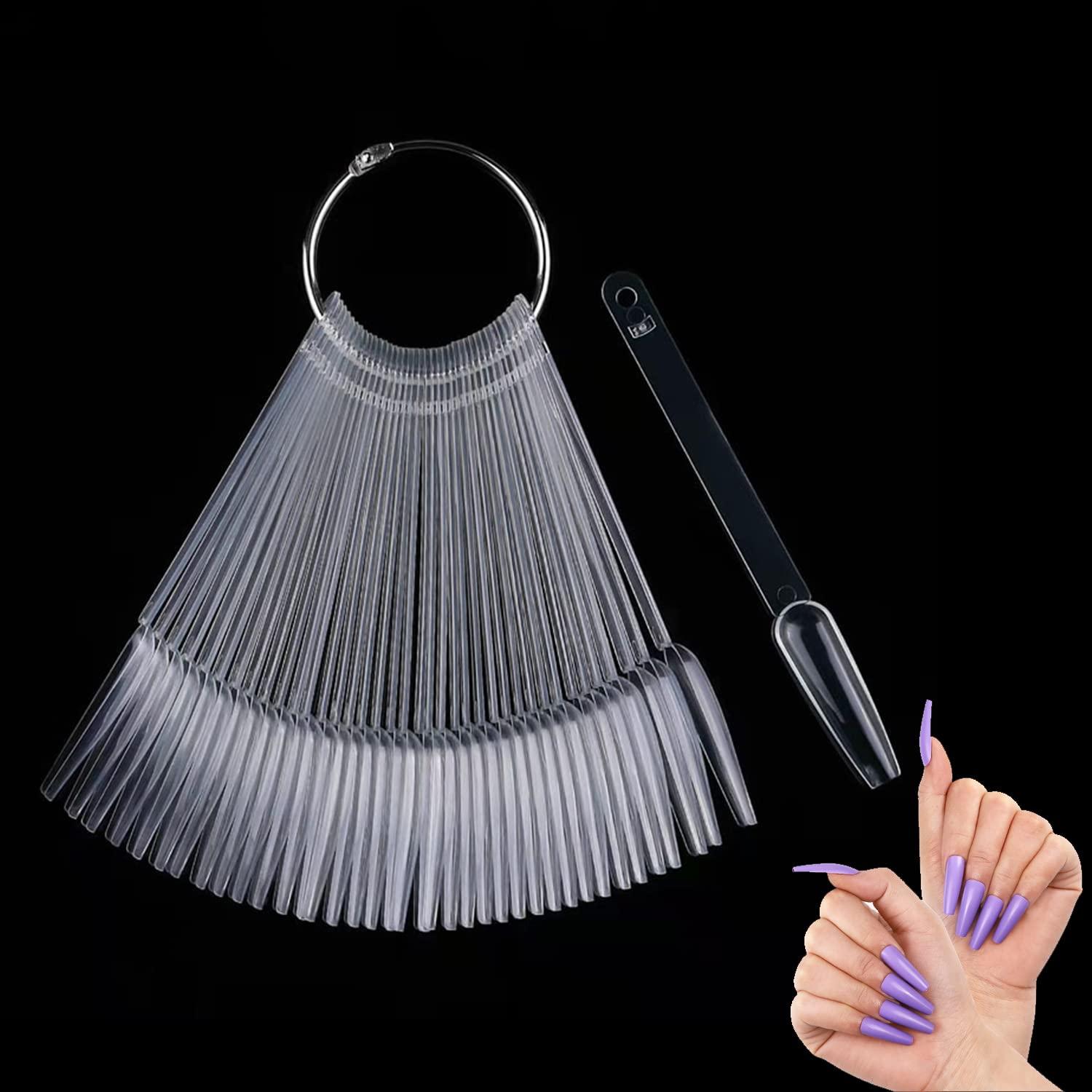 Nail Swatch Sticks Nail Art Tips  Fan-shaped Nail Practise Display Board