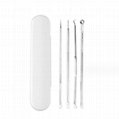 Metal Face Nose Blackhead Extractor  Comedone Removal Sets  6