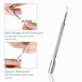Cuticle Pusher and Cutter Set Double End Nail Cuticle Remover Tool Stainless  8