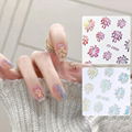 Fireworks Nail Stickers Self Adhesive Nail Decals Nail Tips  7