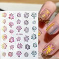 Fireworks Nail Stickers Self Adhesive Nail Decals Nail Tips  1