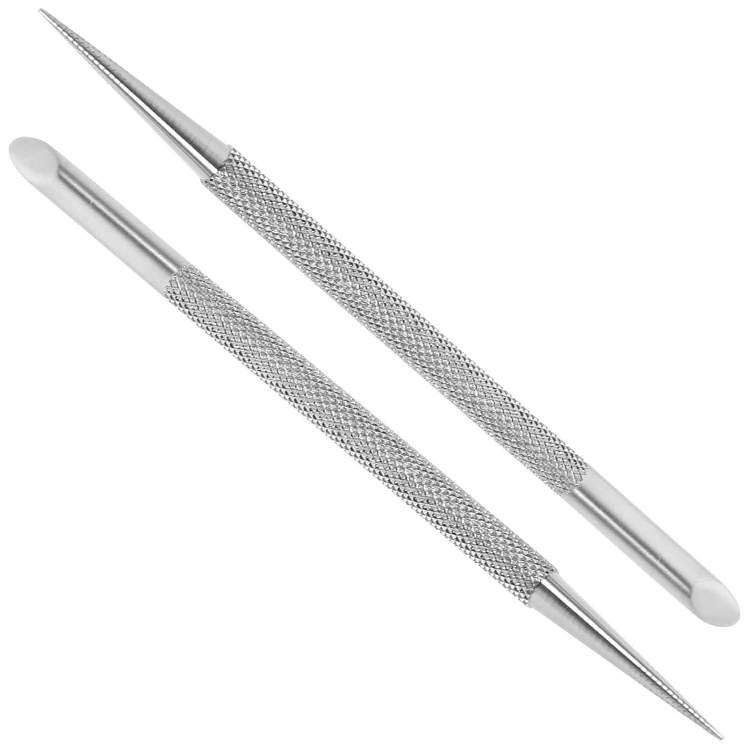 Safety Cuticle Pusher Nail Cleaner Nail Art Dotting Tools Stainless 3