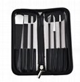 7pcs Pedicure Knife Set Ingrown Toenail Tools with PU Storage Bag High Manganese 3