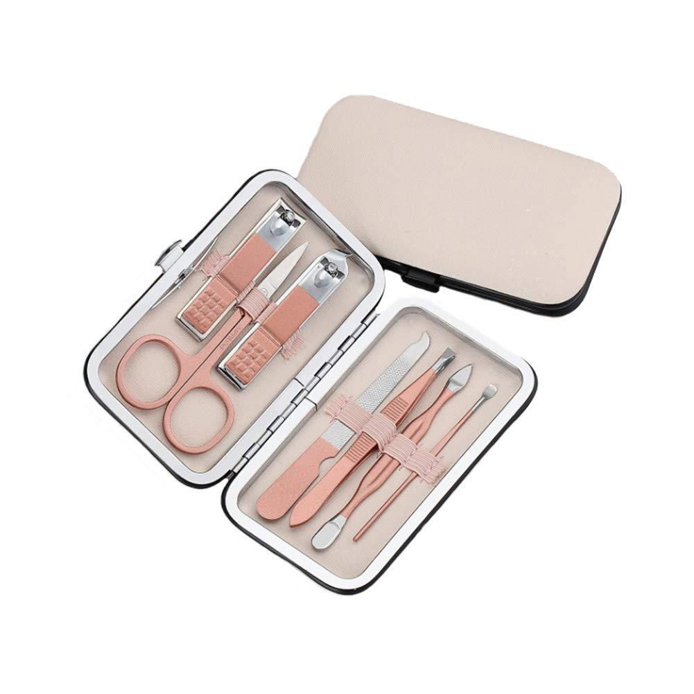 Manicure Set 7 in 1 Rose Gold Nail Trimming Set S/S Nail Grooming Sets 2
