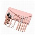 Manicure Set 9 PCS Rose Gold Martensitic Stainless Steel Nail Kit