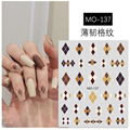 Diamond Shaped Nail Stickers  Nail Tips Nail Decals 