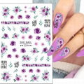 Flower Nail Stickers Water Transfer Nail