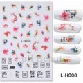 Marble Wave Flower Nail Stickers 3D Self Adhesive Nail Tips Nail Decals  9