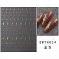 Sun Moon Star Nail Stickers Self Adhesive Silver Gold Nail Decals Nail Tips 