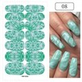 Gradient Color Marble Nail Polish Strips Stickers Adhesive Marble Nail Decals
