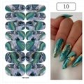 Gradient Color Marble Nail Polish Strips Stickers Adhesive Marble Nail Decals 14