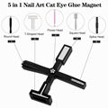 Cat Eye Magnet for Nails 5 in 1 Nail Magnet Tool, Upgraded Nail Magnet Pens 5