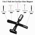 Cat Eye Magnet for Nails 5 in 1 Nail Magnet Tool, Upgraded Nail Magnet Pens