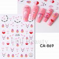 Cute Bunny Nail Stickers Easter Nail Art Sticker Decal  8 Styles  4