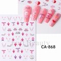 Cute Bunny Nail Stickers Easter Nail Art Sticker Decal  8 Styles  5