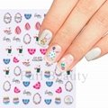 Cute Bunny Nail Stickers Easter Nail Art Sticker Decal  8 Styles  6