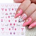 Cute Bunny Nail Stickers Easter Nail Art Sticker Decal  8 Styles 