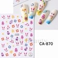 Cute Bunny Nail Stickers Easter Nail Art Sticker Decal  8 Styles  10