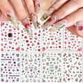 Flower Nail Art Stickers Decals Water Transfer  Nail Tips Wholesale  