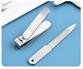 Traveling Manicure Set Nail Clipper Nail File Stainless Nail Treatment Tool  3