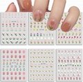 Tulip Nail Art Stickers 3D Flowers Self-Adhesive Sticker Design Holographic Tip 