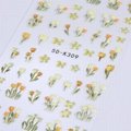 Flowers Nail Art Stickers 5D Stereoscopic Embossed Blossom Sticky Nail Stickers  2