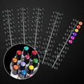 Nail Polish Swatch Dots Nail Gel Color Display Chart  with Adhesive Sticker 