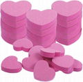 Heart Shape Double Sided Nail File Strips - Washable Mini Buffer Block File  4